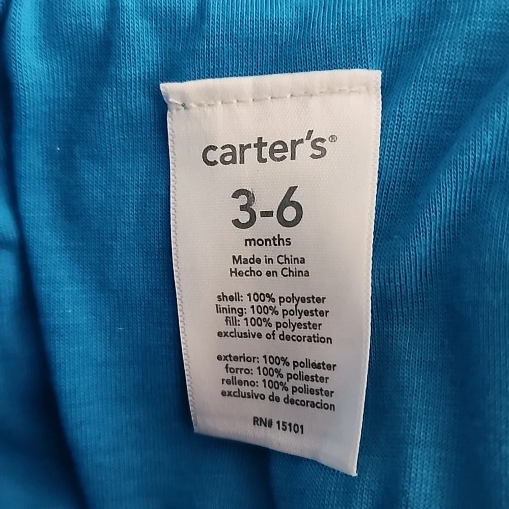 CARTER'S UNISEX KIDS NAVY LIGHT WT SNOWSUIT FULLBODY